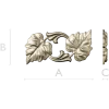 Detailed Floral Vine STL Model for CNC Milling