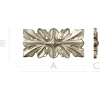 Ornamental Floral Decorative Panel STL Model for CNC Milling