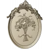 Floral Elegance Medallion 3D STL Model for CNC