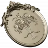 Floral Elegance Medallion 3D STL Model for CNC