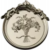 Floral Elegance Medallion 3D STL Model for CNC