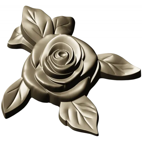 Rose Floral CNC STL Model for Wood Carving