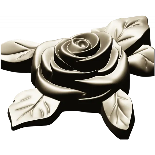Rose Floral CNC STL Model for Wood Carving