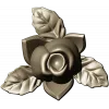 Floral Rose Ornament 3D Model for CNC Milling in STL Format