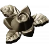 Floral Rose Ornament 3D Model for CNC Milling in STL Format