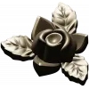 Floral Rose Ornament 3D Model for CNC Milling in STL Format