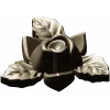 Floral Rose Ornament 3D Model for CNC Milling in STL Format