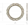 Baroque Acanthus Round Frame STL 3D Model for CNC Milling