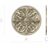 Acanthus Rosette Medallion STL for CNC