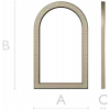 Arched Ornamental Frame STL for CNC