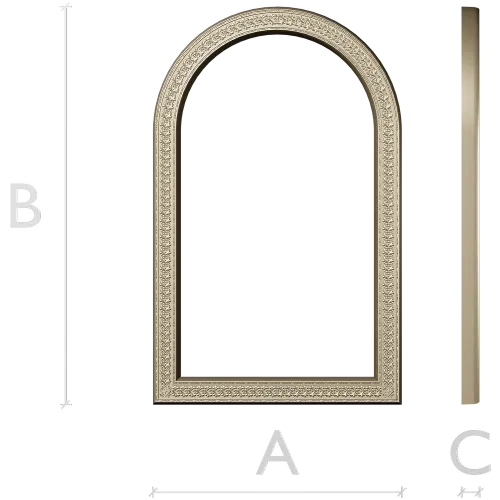 Arched Ornamental Frame STL for CNC