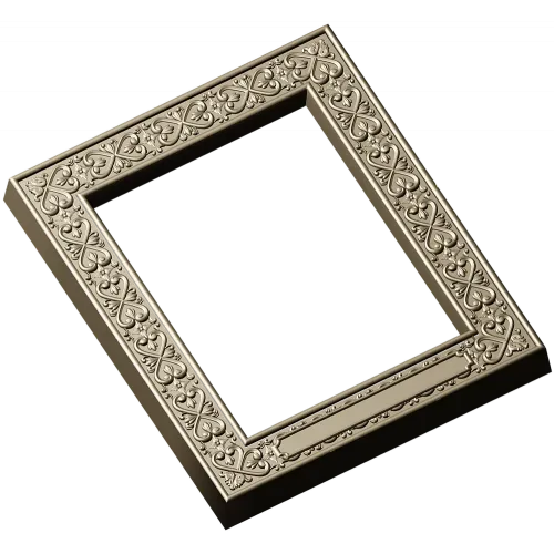 Regal Fleur Frame - ornate frame 3D model (STL) for CNC