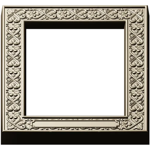Regal Fleur Frame - ornate frame 3D model (STL) for CNC