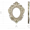 Барочная овальная рамка - STL модель для ЧПУ