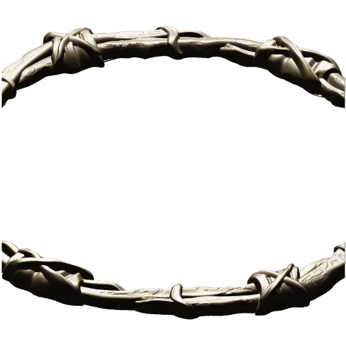 Круглая рамка "Венок из лозы" - STL для ЧПУ