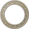 Greek-Key Round Frame - STL 3D Model for CNC Milling