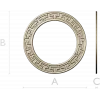 Greek-Key Round Frame - STL 3D Model for CNC Milling