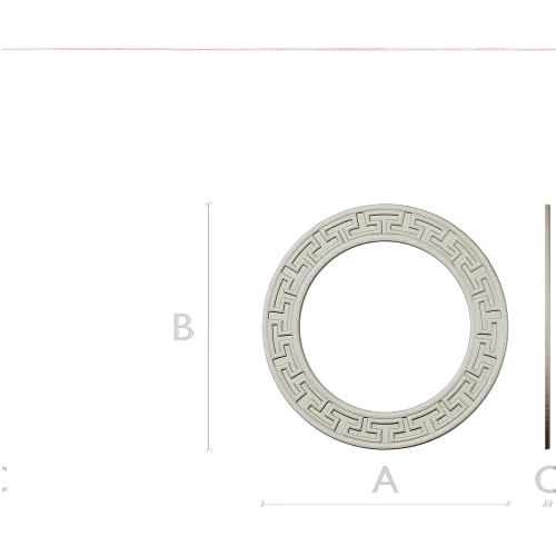 Ornate Arched Frame STL for CNC - Detailed 3D Model for Carving
