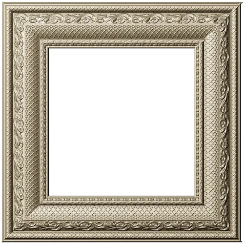 Ornate Square Frame STL - Detailed 3D Model for CNC