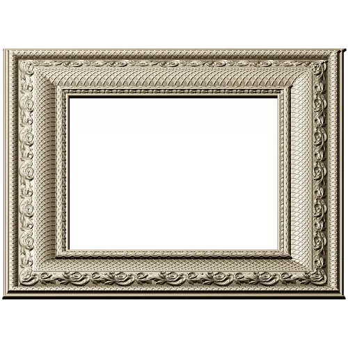 Ornate Square Frame STL - Detailed 3D Model for CNC
