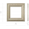 Ornate Square Frame STL - Detailed 3D Model for CNC
