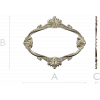 Овальная барочная рамка - 3D модель STL для ЧПУ