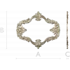 Sunflower Rococo Frame - STL 3D model for CNC milling