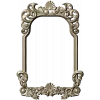 Rococo shell frame - detailed STL 3D model for CNC milling