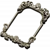 Rococo shell frame - detailed STL 3D model for CNC milling