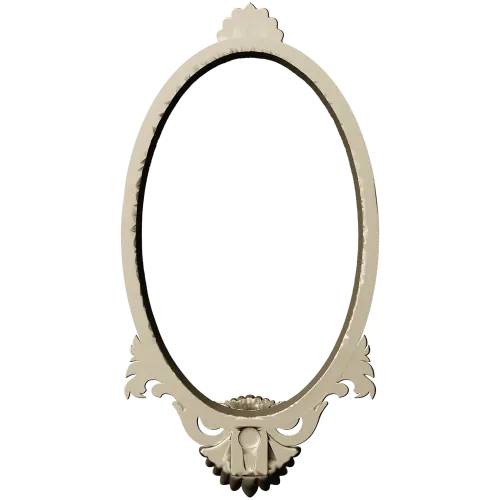 Baroque Oval Frame STL for CNC Milling