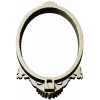 Baroque Oval Frame STL for CNC Milling