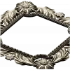 Floral Acanthus Square Frame STL 3D Model for CNC