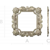 Floral Acanthus Square Frame STL 3D Model for CNC