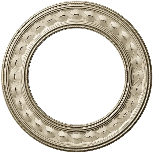 Braided Halo Round Frame - STL 3D model for CNC
