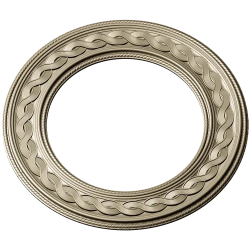 Braided Halo Round Frame - STL 3D model for CNC