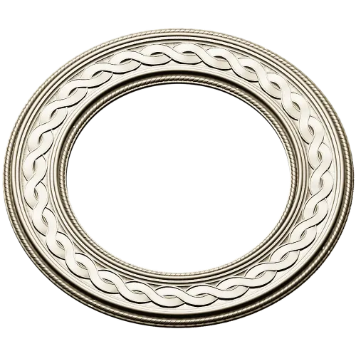 Braided Halo Round Frame - STL 3D model for CNC