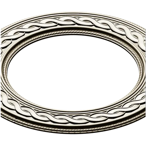 Braided Halo Round Frame - STL 3D model for CNC