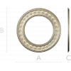 Braided Halo Round Frame - STL 3D model for CNC
