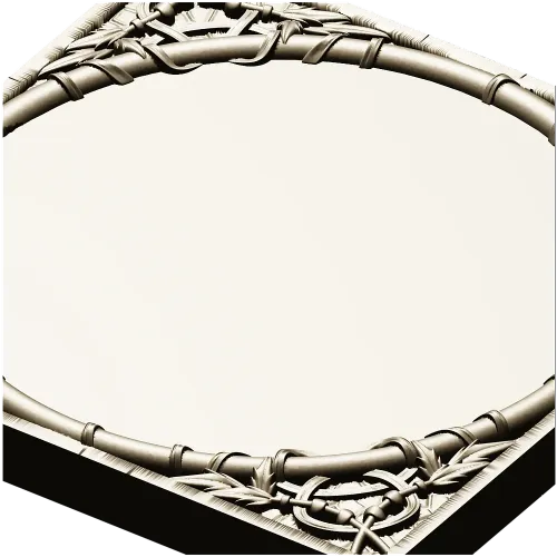 Bamboo Circle Relief Panel - STL 3D model for CNC