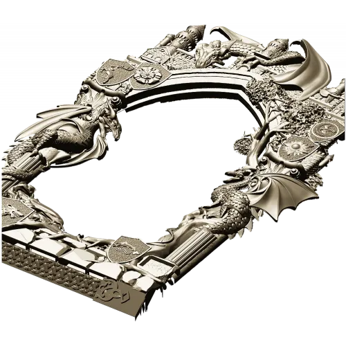 Draconic Gate archway STL for CNC
