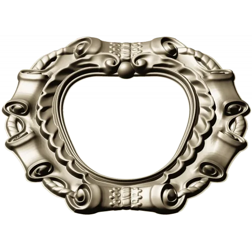 Baroque Ribbon Frame - STL 3D model for CNC