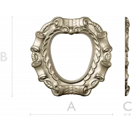 Ribbon Scroll Frame