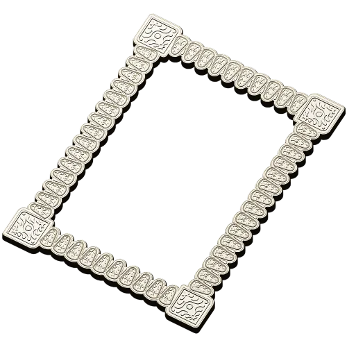 Baroque Beaded Decorative Frame - STL 3D model for CNC