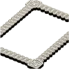 Baroque Beaded Decorative Frame - STL 3D model for CNC