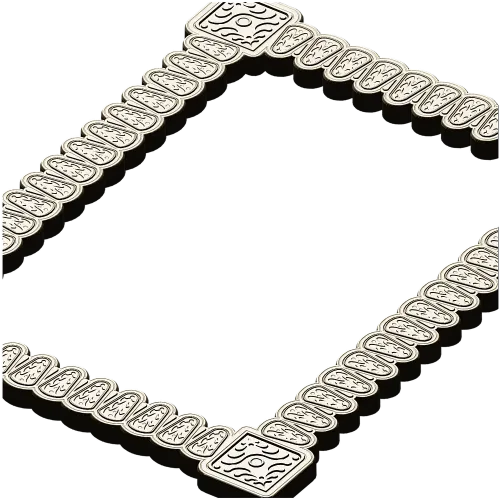 Baroque Beaded Decorative Frame - STL 3D model for CNC