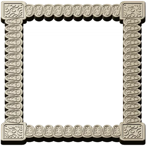 Baroque Beaded Decorative Frame - STL 3D model for CNC