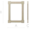 Baroque Beaded Decorative Frame - STL 3D model for CNC