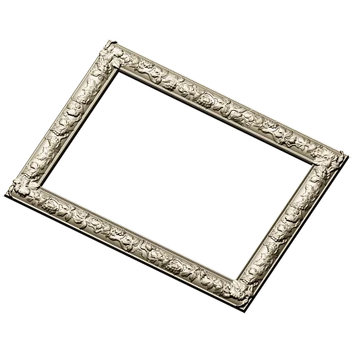Baroque Vine Frame - ornamental STL 3D model for CNC