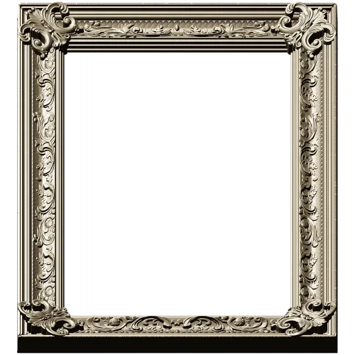 Baroque Acanthus Frame STL for CNC