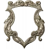 Rococo Shield Frame STL for CNC